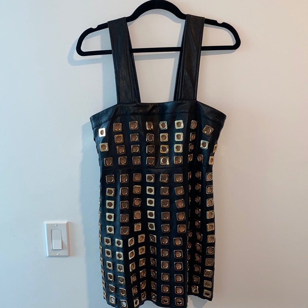 Love & lemons leather dress